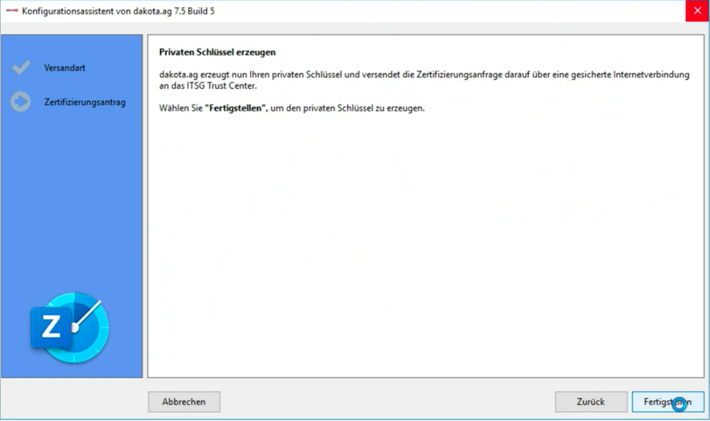 Dakota zertifikat beantragen371