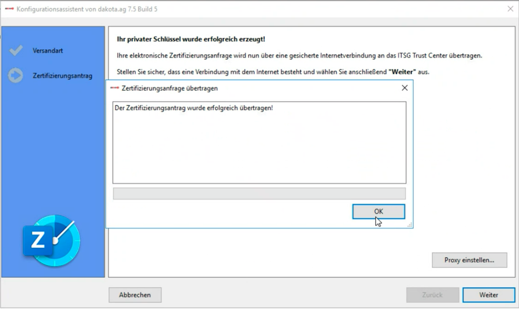 Dakota zertifikat beantragen38