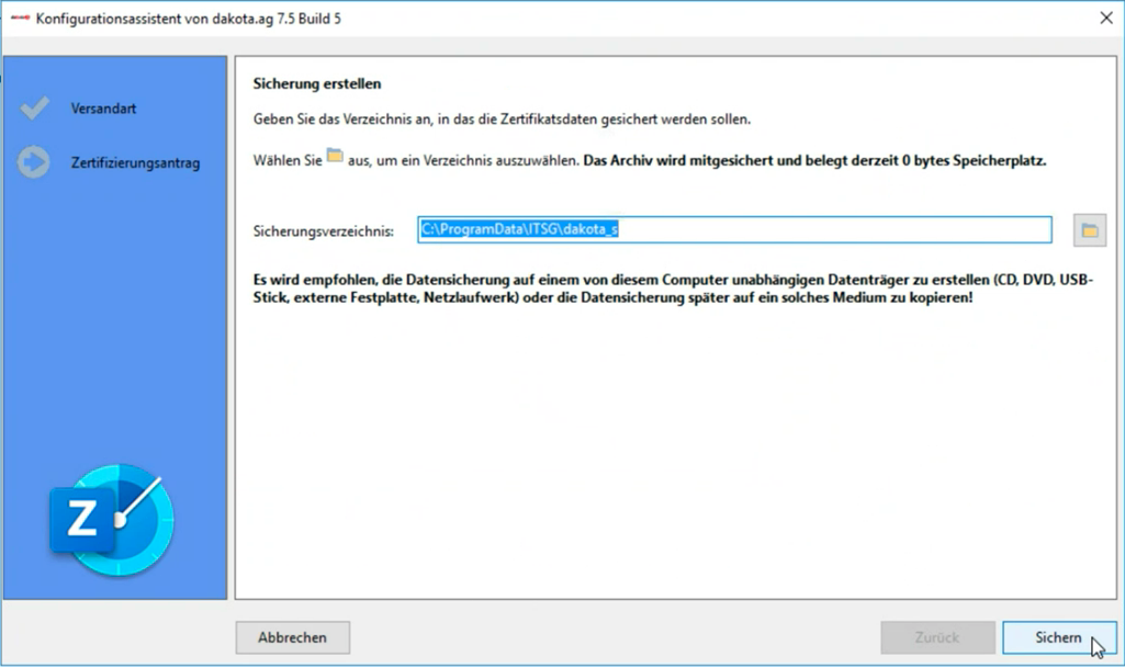 Dakota zertifikat beantragen39